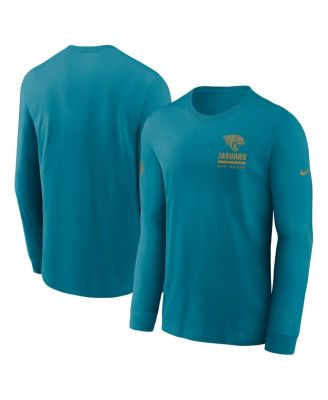 Nike - Men's Teal Jacksonville Jaguars Sideline Performance Long Sleeve T-Shirt