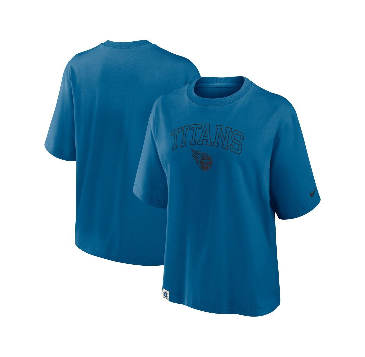 Women's Blue Tennessee Titans Glory Arch Boxy T-Shirt