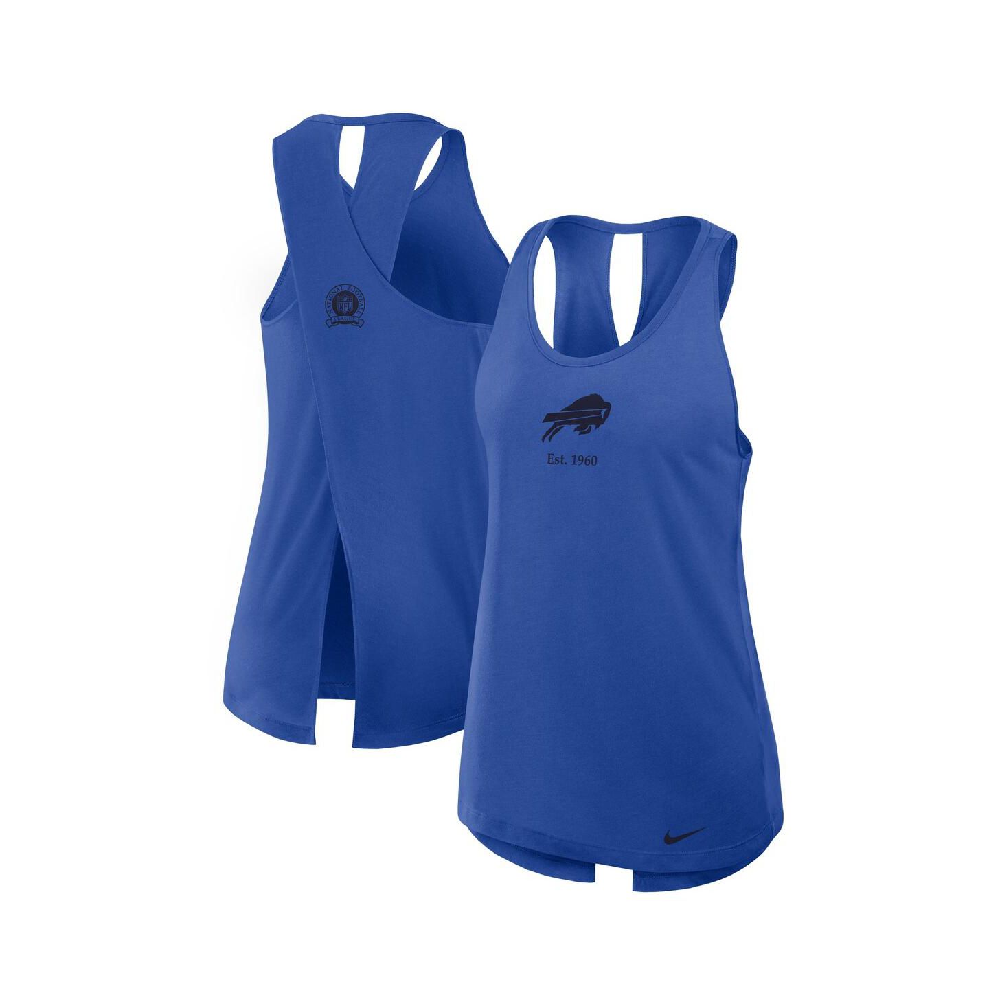 Женский топ Nike Royal Buffalo Bills Glory Crisscross Performance — фото 1
