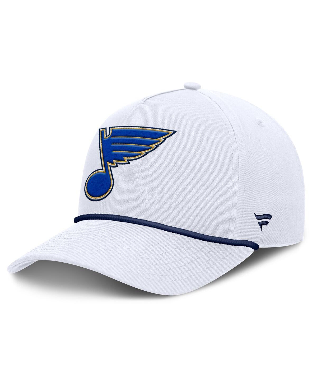 Fanatics Men's White St. Louis Blues Rope A-frame Adjustable Hat