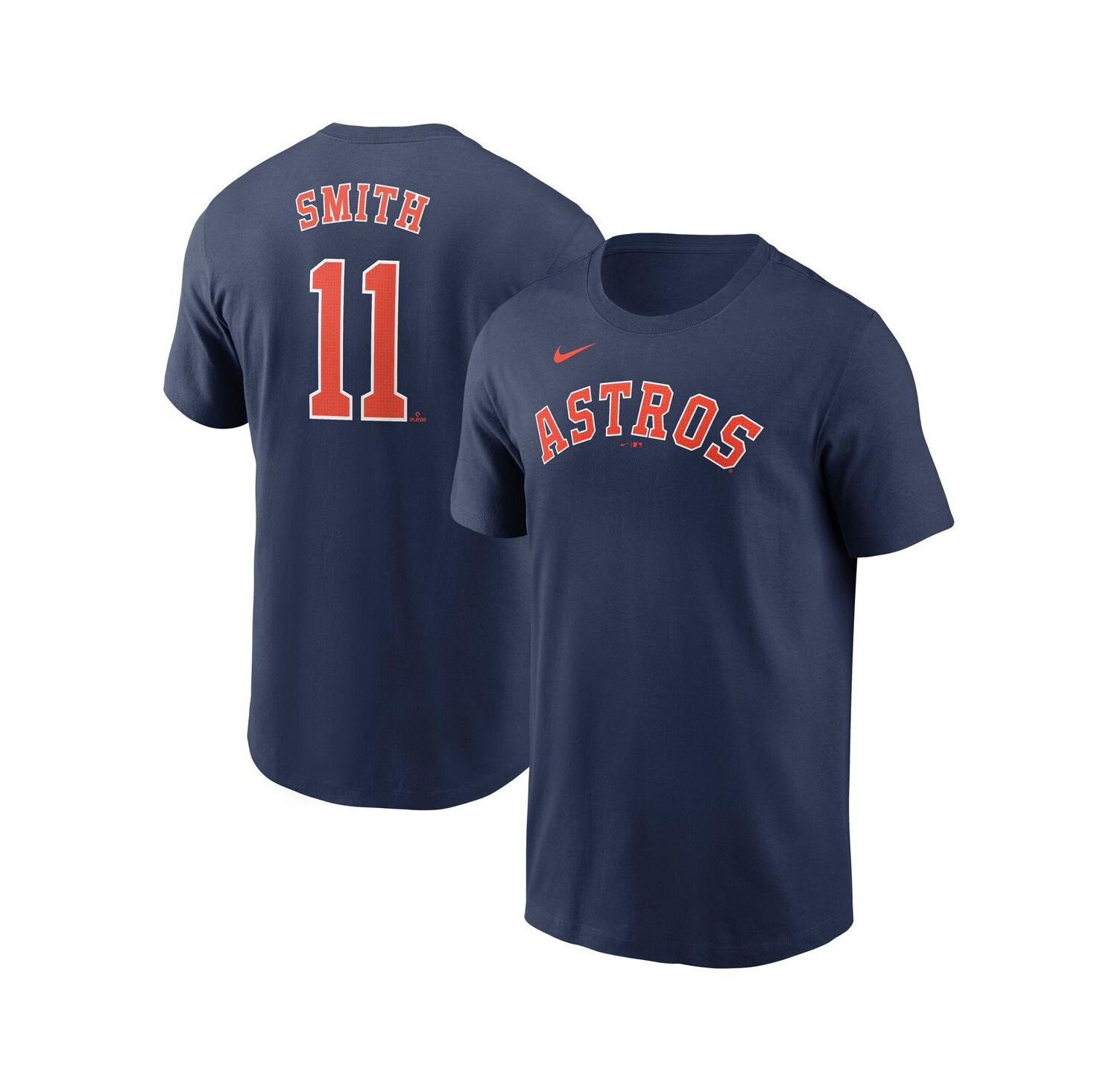 Men's Cam Smith Navy Houston Astros Fuse Name & Number T-Shirt