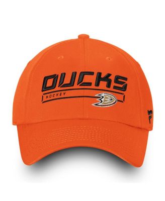 Men's Orange Anaheim Ducks Authentic Pro Rinkside Fundamental Adjustable Hat