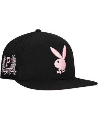 Lids - Men's Black/Pink Playboy Fitted Hat