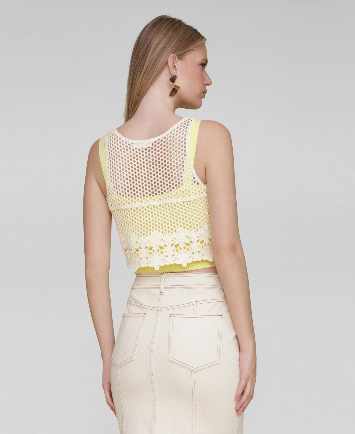 Shop Avec Les Filles Women's Crocheted Bandeau-lined Top