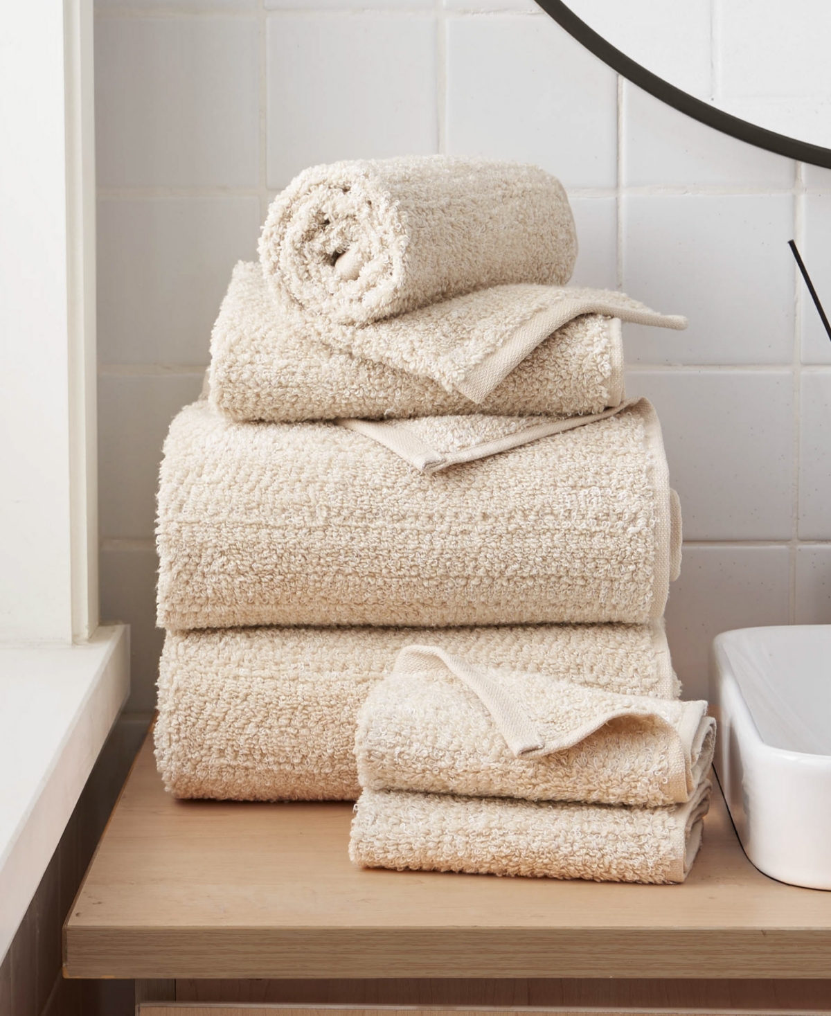 Shop Lucky Brand Luxurious Boucle Cotton 6-pc. Bath Towel Set