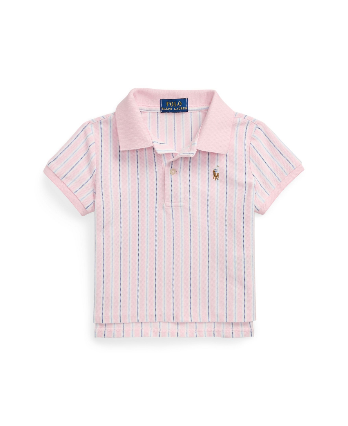 Polo Ralph Lauren Ralph Lauren Striped Oxford Mesh Boxy Polo Shirt