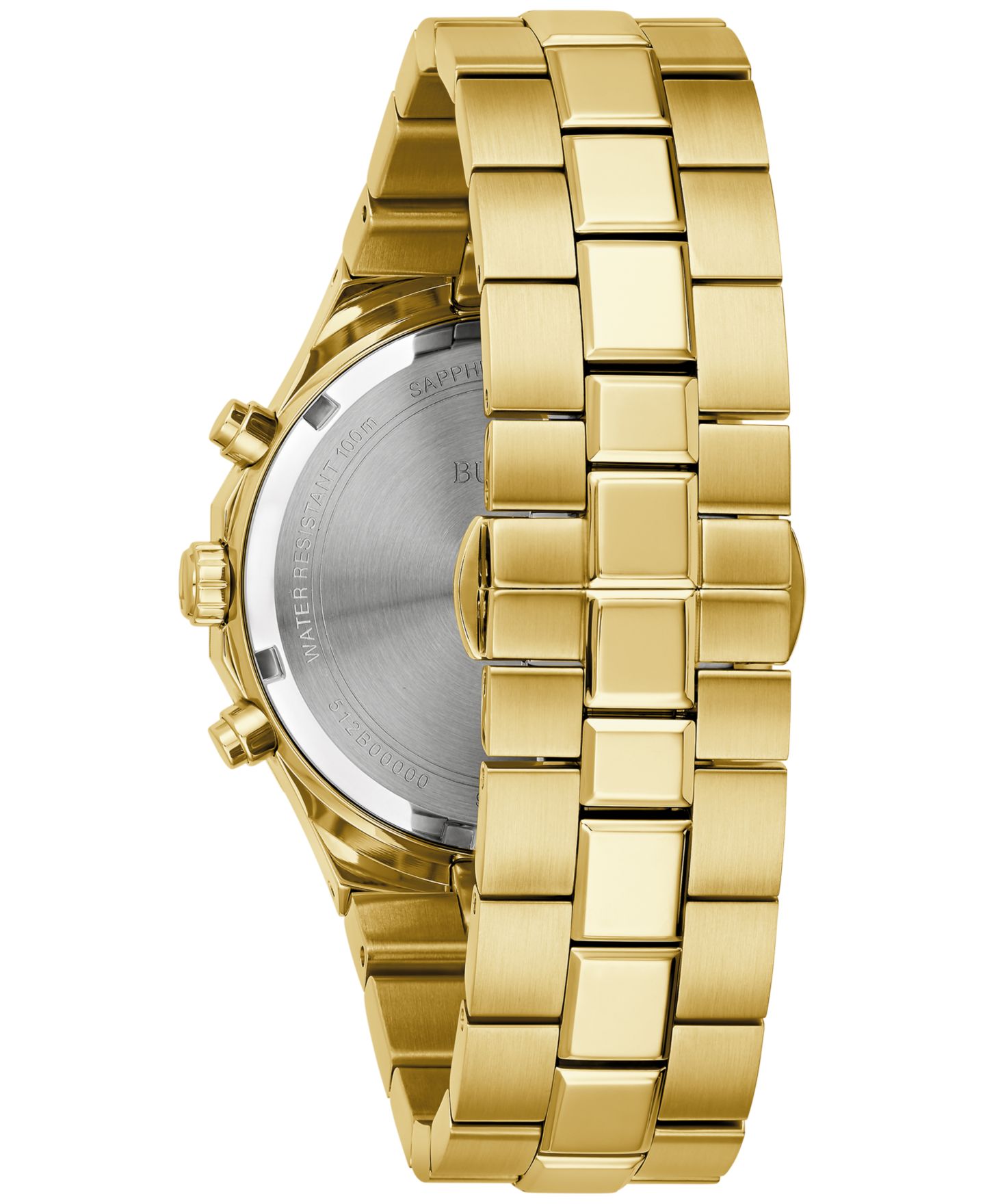 Мужские часы Bulova Prestige Chronograph Gold-Tone Stainless Steel Bracelet Watch 40mm — фото 2