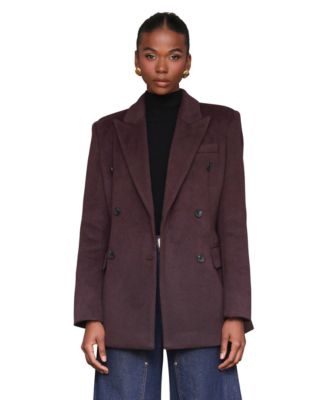 Avec Les Filles - Women's Notched-Collar Blazer Coat