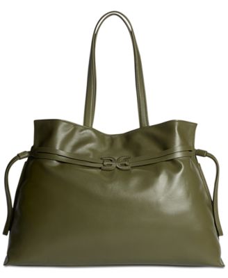 Poppy Extra Large Leather Drawstring Tote