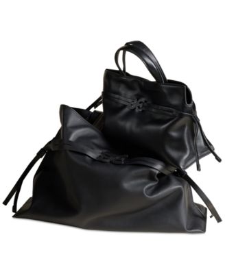 Poppy Extra Large Leather Drawstring Tote