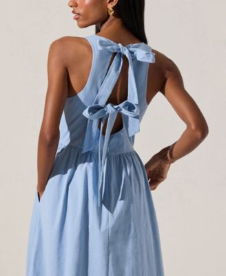 Women's Bow-Back Apron Dress