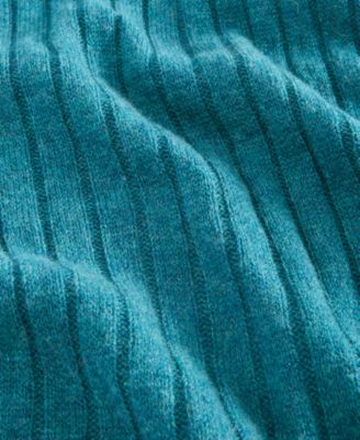 Ribbed 100% Cashmere Scarf