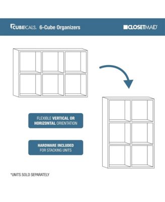 Decorative Home Stackable 6 Cube Cubeicals Organizer Storage