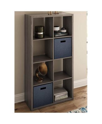 Decorative Bookcase Open Back 8-Cube Storage Organizer