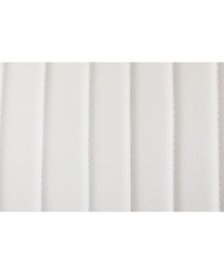 Mid-century modern faux leather dining chairs (set of 2)