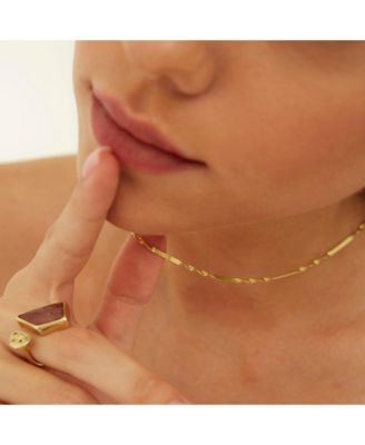 Half Twisted Sterling Silver Chain Necklace