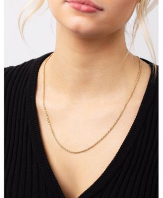 Sterling Silver Rope Chain Necklace