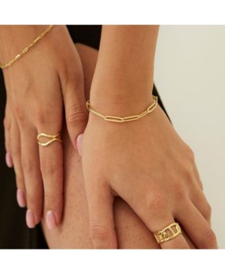 Wavy Lines Sterling Silver Wave Ring