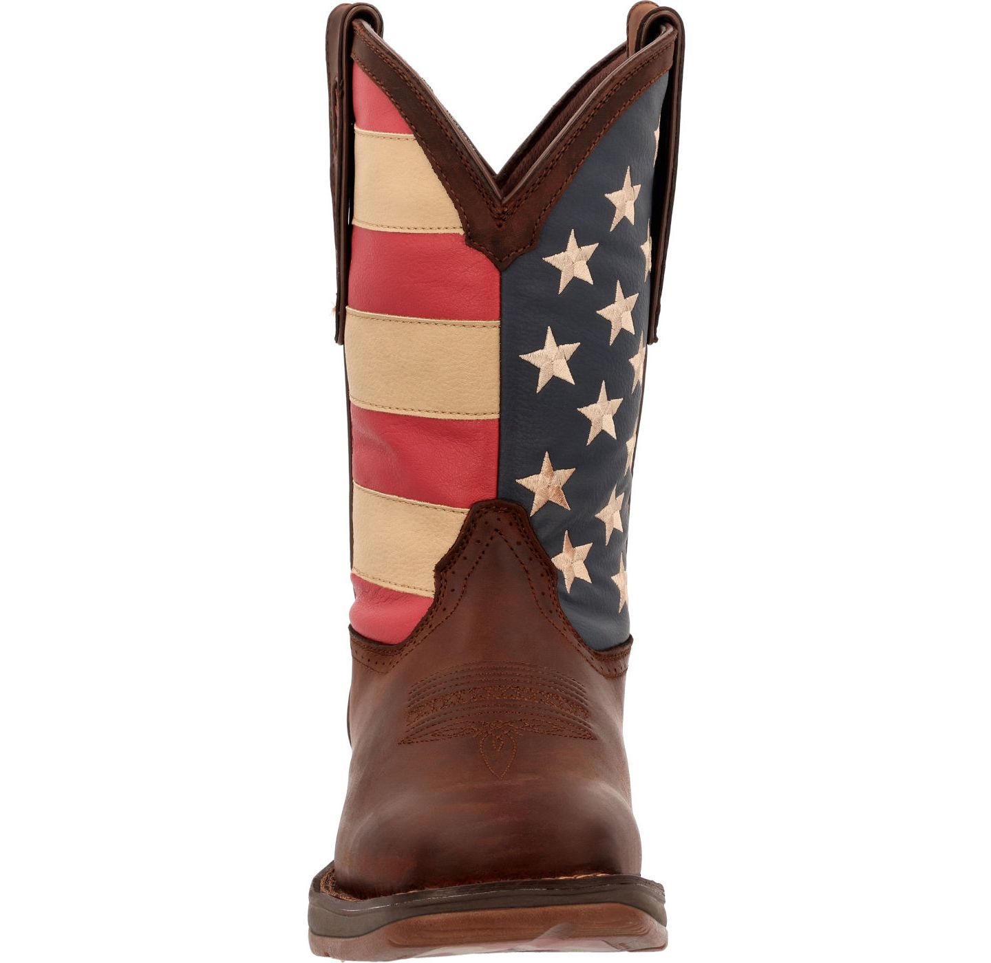 Мужские ботинки Durango Rebel by Patriotic Pull-On Western Flag Boot, цвет: Коричневый — фото 3