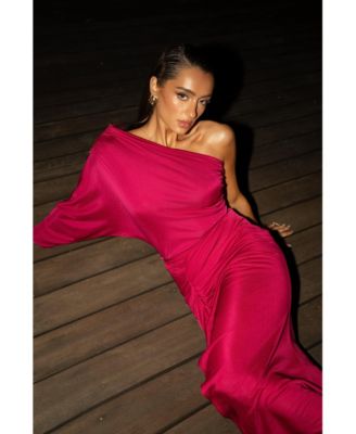 Women's One Shoulder Shirred Bodysuit