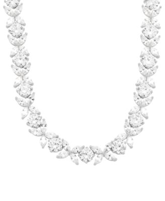 Arabella - Cubic Zirconia Necklace (48-1/10 ct. t.w.) in Sterling Silver, 18"