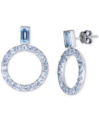 Amethyst (2-1/2 ct. t.w.) or Sky Blue Topaz (4-1/2 ct. t.w.) Drop Earrings in Sterling Silver