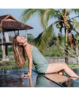 Women's Ivy Short Swim Romper With Built-In Bra and Hidden Shorts