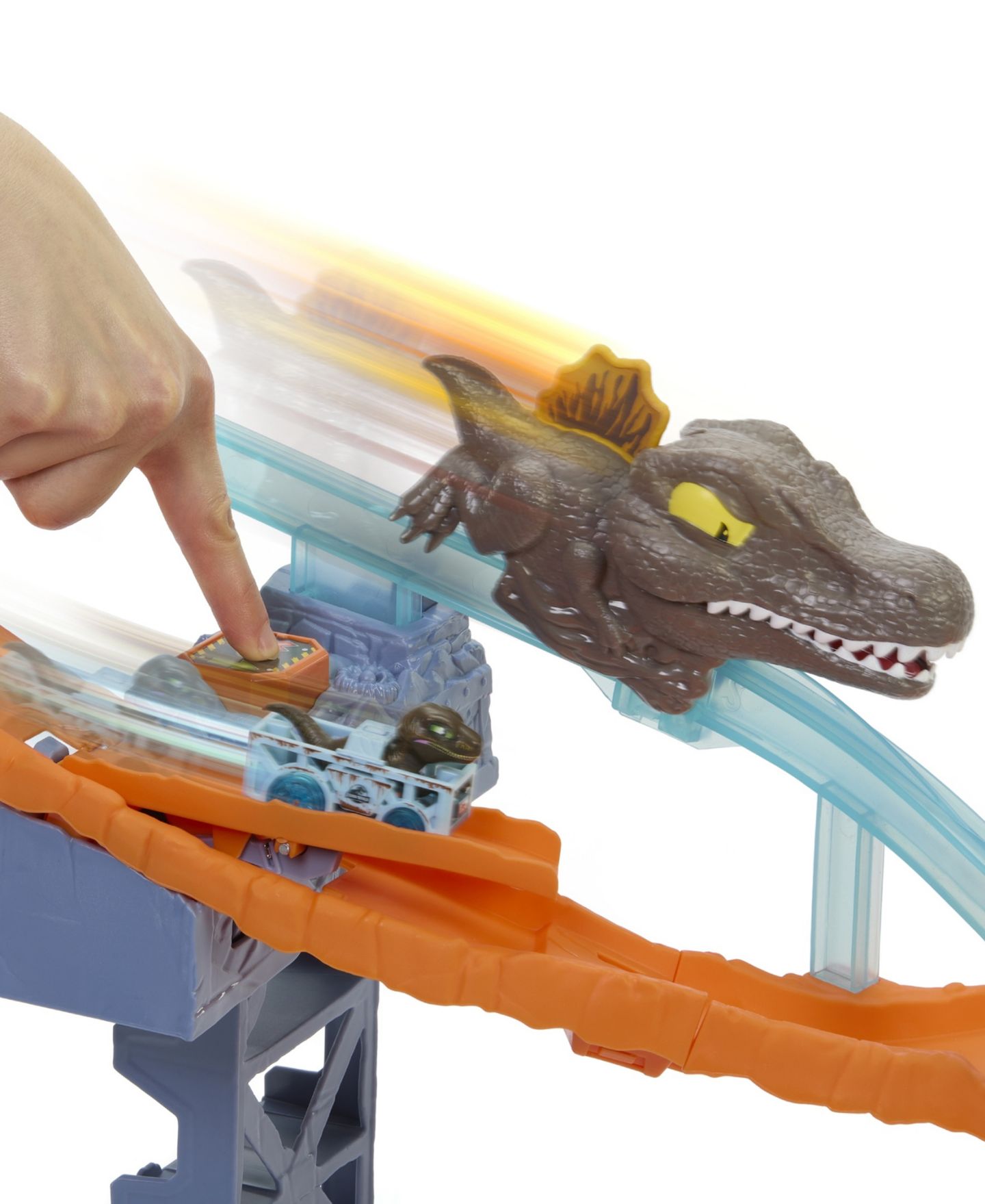 Детские игрушки Hot Wheels Jurassic World RacerVerse Die-Cast Track Set — фото 5