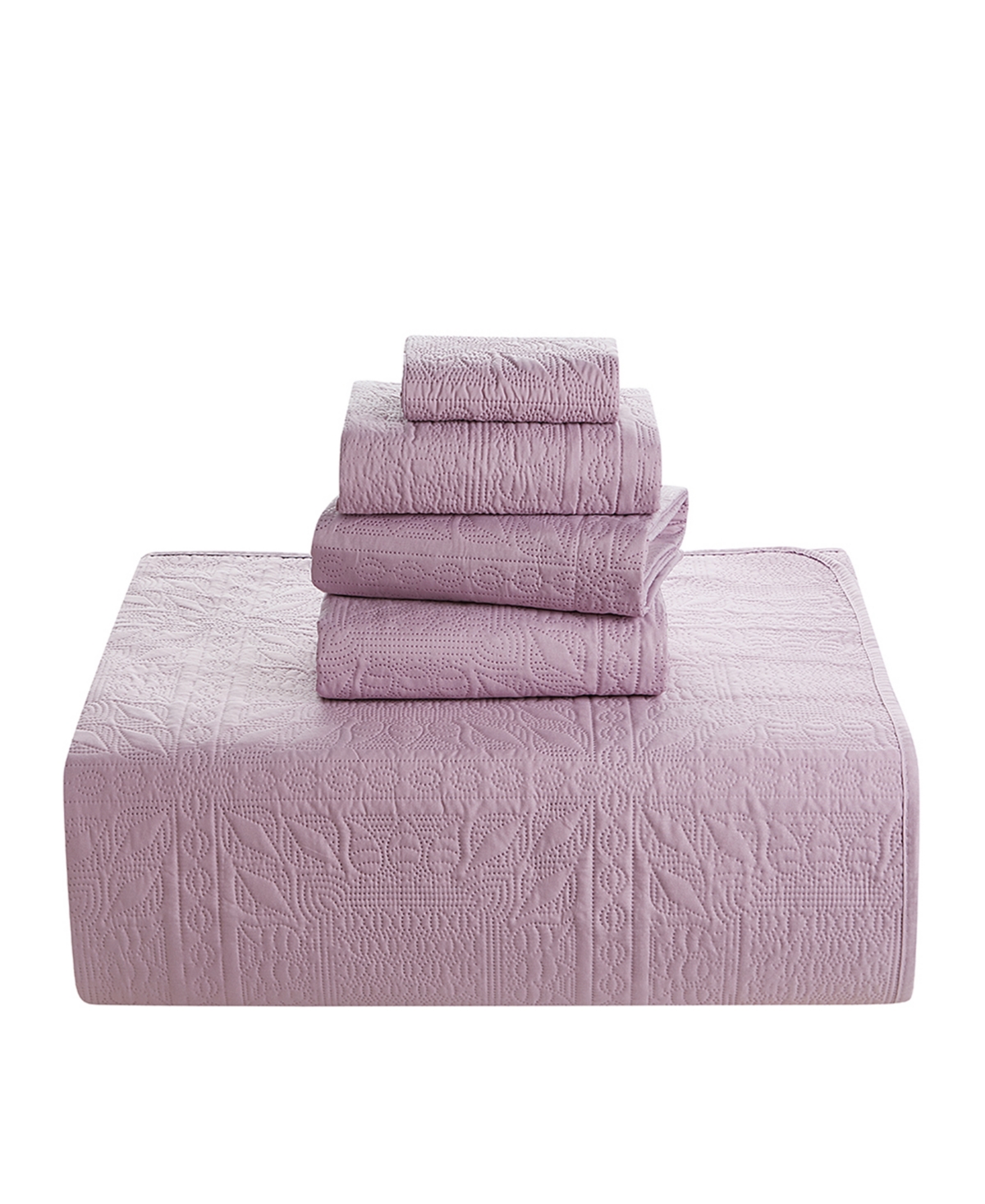 Nestl Grid Embossed 5-pc. Quilt Set, King/california King