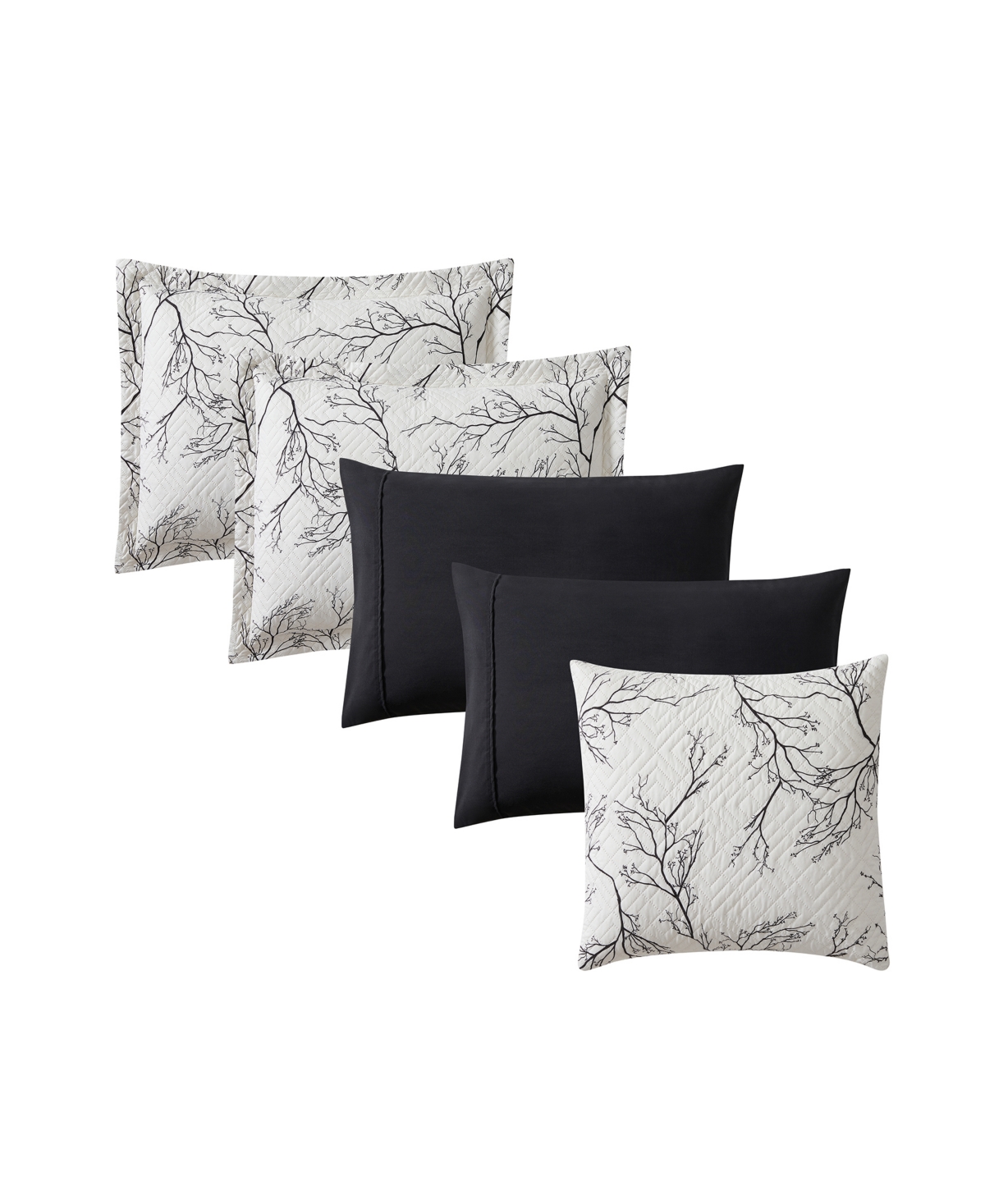 Nestl Branches Reversible 5-pc. Quilt Set, Full/queen