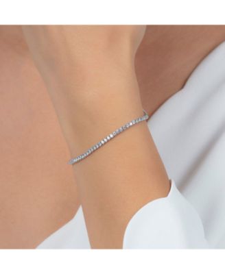 Sterling Silver 2mm Fine Tennis Bracelet