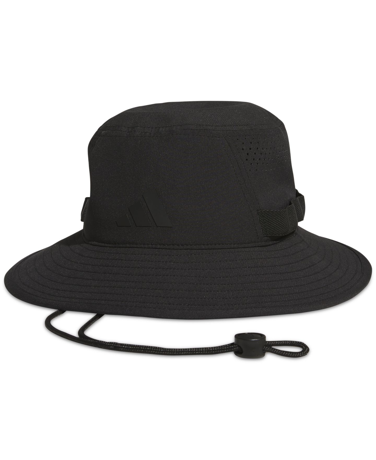 Мужская панама adidas Wide Brim Victory 5 Bucket Hat, цвет: Чёрный — фото 2