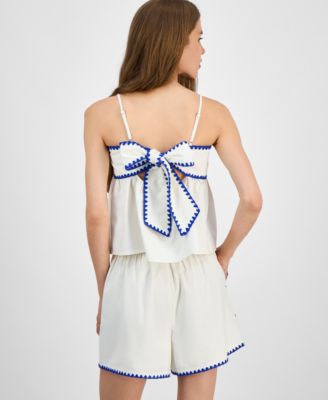 Women's Dontatella Sleeveless Tie-Back Top