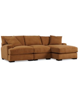 Rhyder 3-Pc. Fabric Chaise Sectional, Exclusively at Macy's