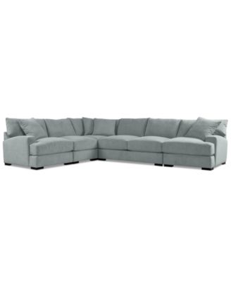 Rhyder 143" 5-Pc. Fabric L Sectional