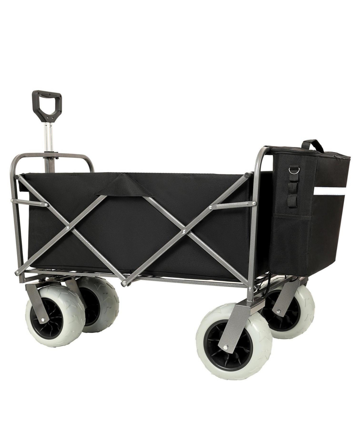 Beach Wagon - Big Wheels, 500lbs Capacity, All Terrain, Black - Black