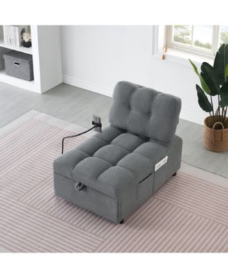 40.20 inches long, Teddy Sofa Fabric,a  convertible sofa-cum-bed, for Apartment Office Living Room