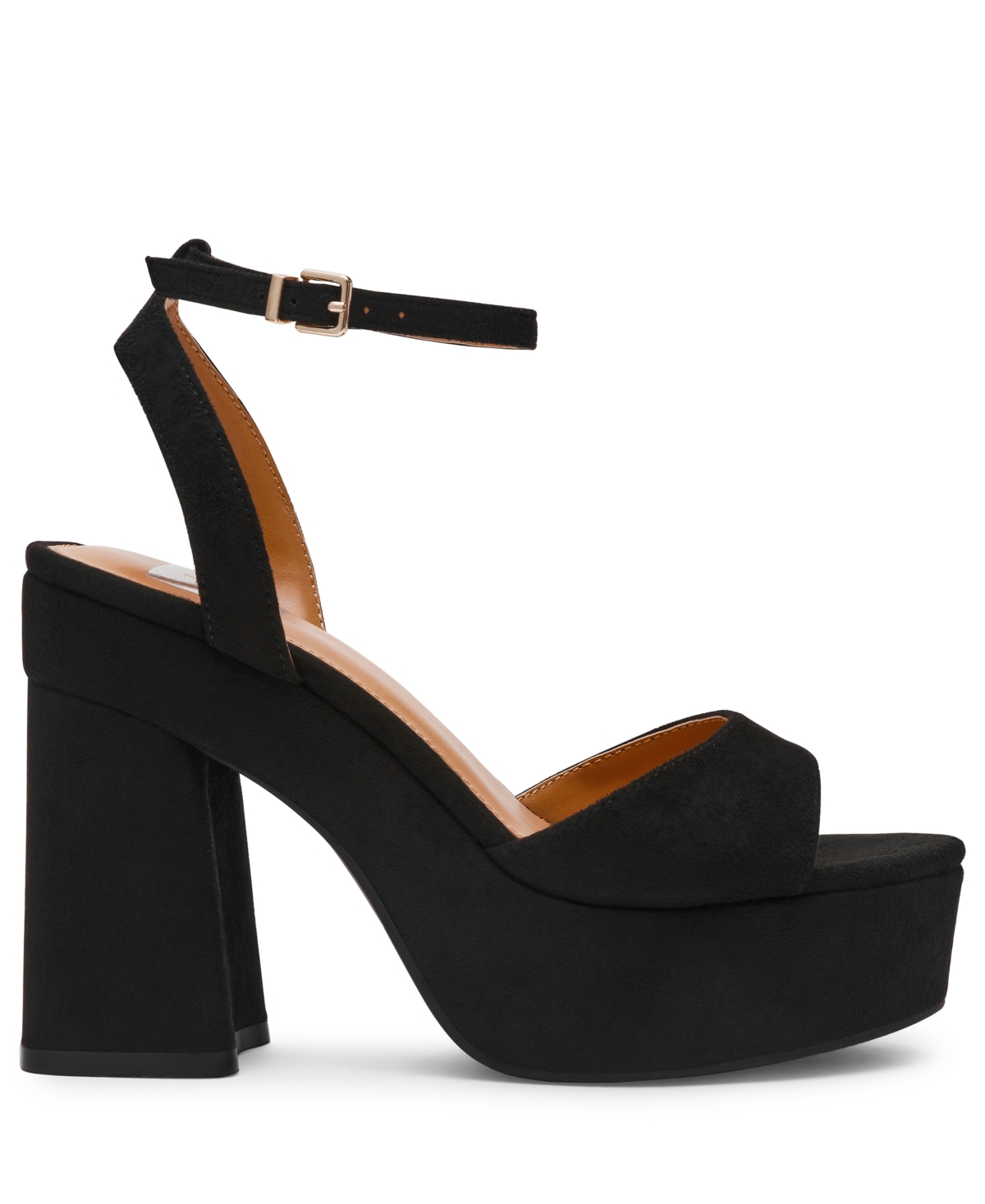 Dv Dolce Vita Women's Wizzard Two-piece Platform Block Heel Dress Sandals In Black