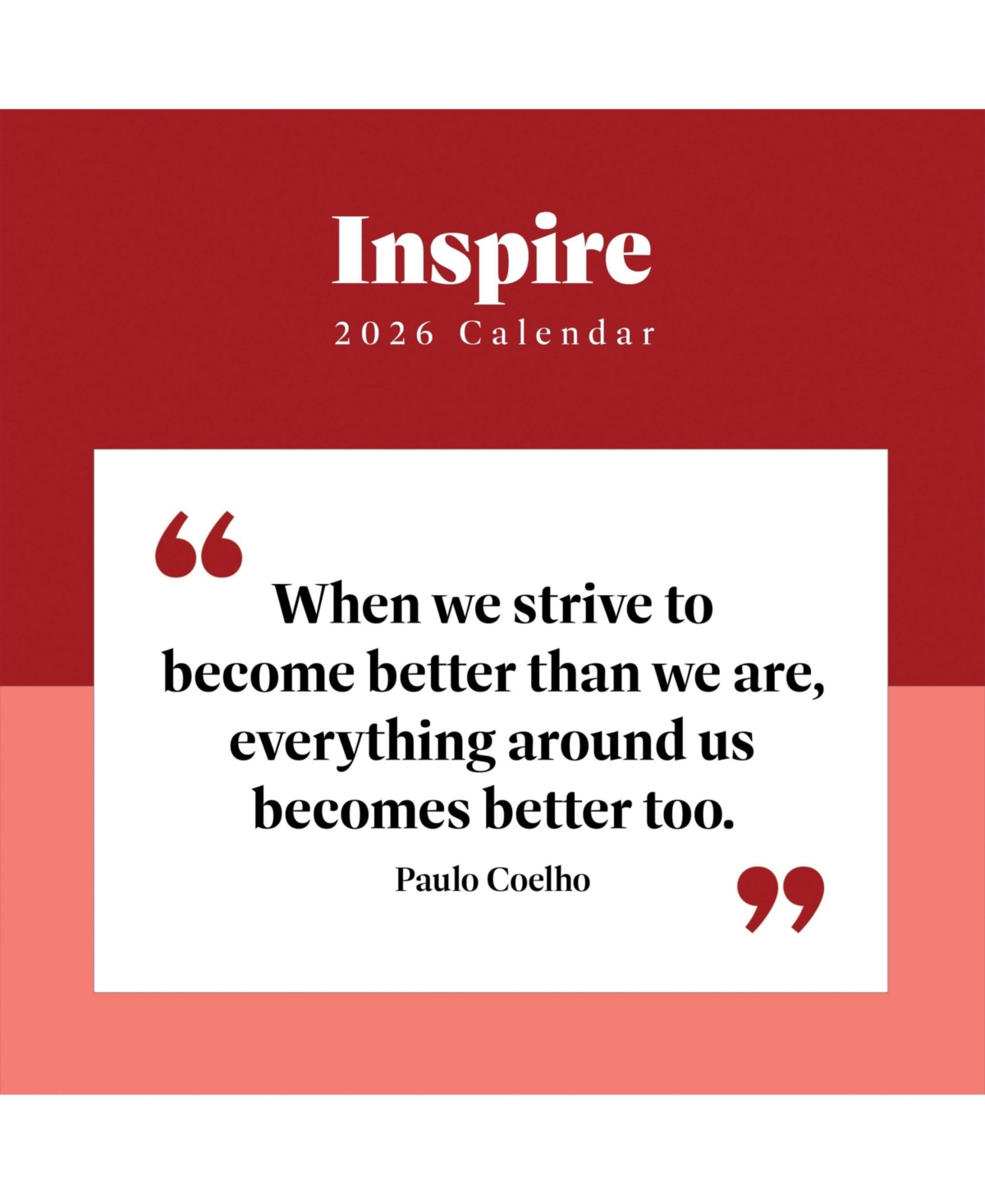 2026 Inspire Wall Calendar - Multicolor