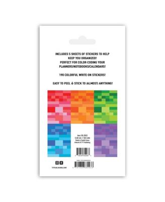 Rainbow Write-on Planner Color Coded Stickers
