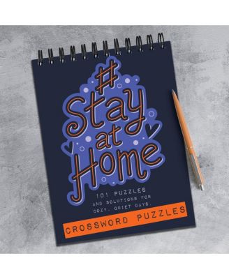 #StayatHome Crossword Puzzle Book Spiral Puzzle Pad