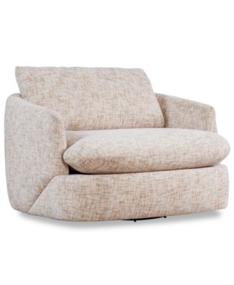 Rhyder 43" Fabric Accent Swivel Chair, Exclusively at Macy's
