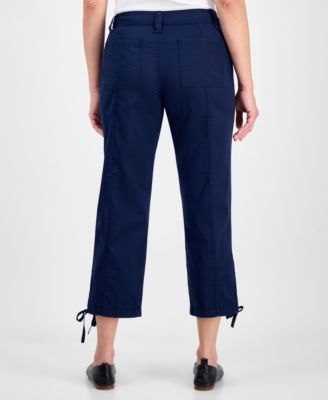 Women's Mid Rise Tie-Hem Ankle Pants, Exclusively at Macy's