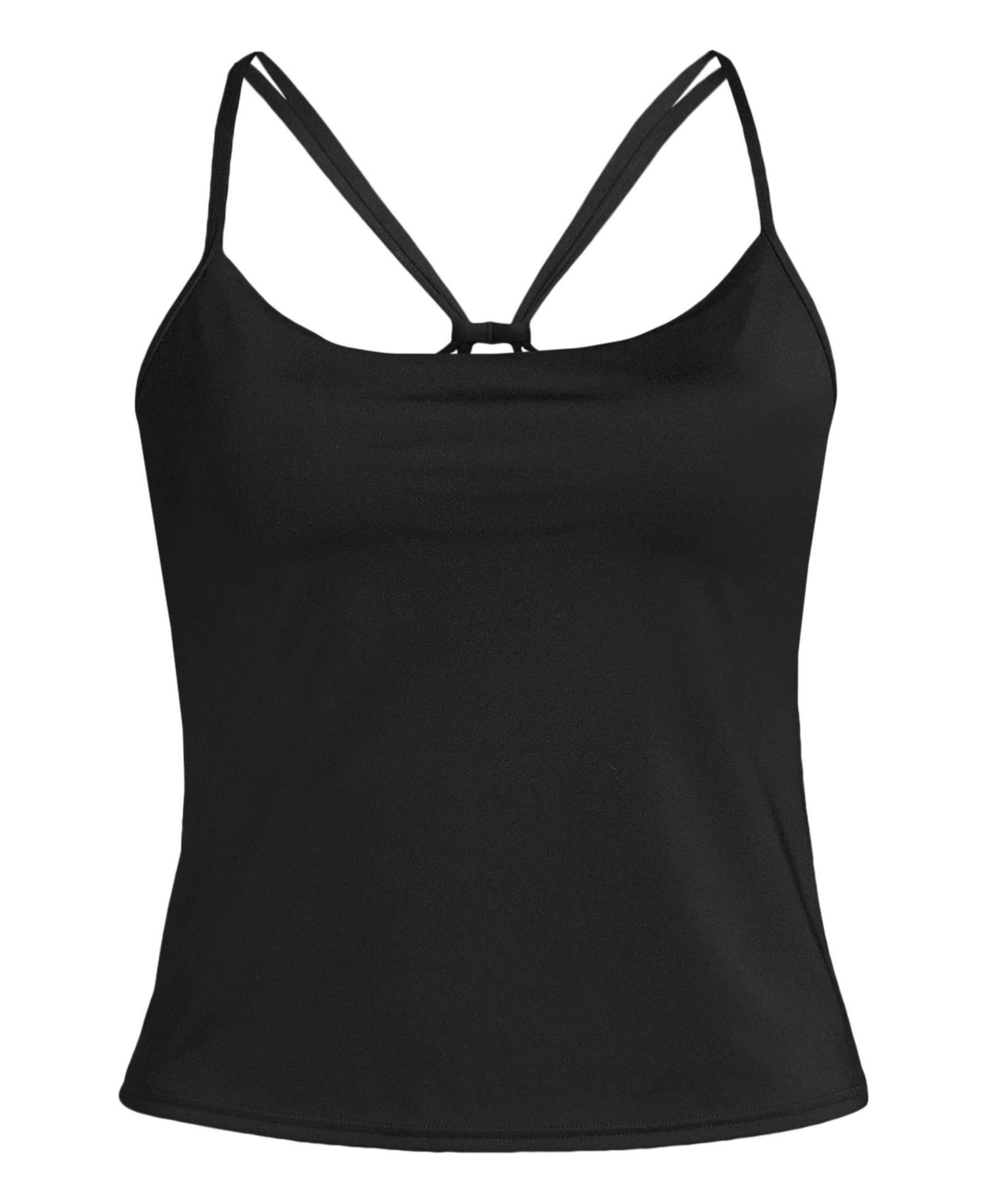 Women's Tugless QuickDry Adjustable Strappy Back Tankini Top
