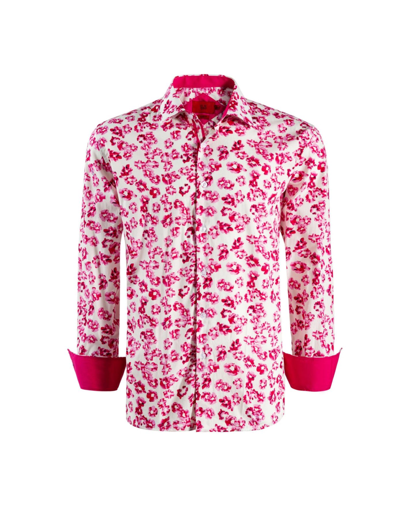 Рубашка Elie Balleh Slim Fit Floral Sport Button-Down Shirt для мальчиков, цвет: Красный — фото 2