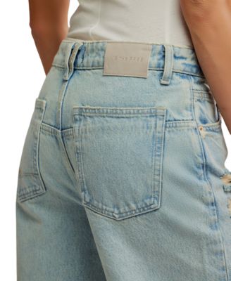 Women's Deep Trance Boyfriend Cut Cotton Jeans