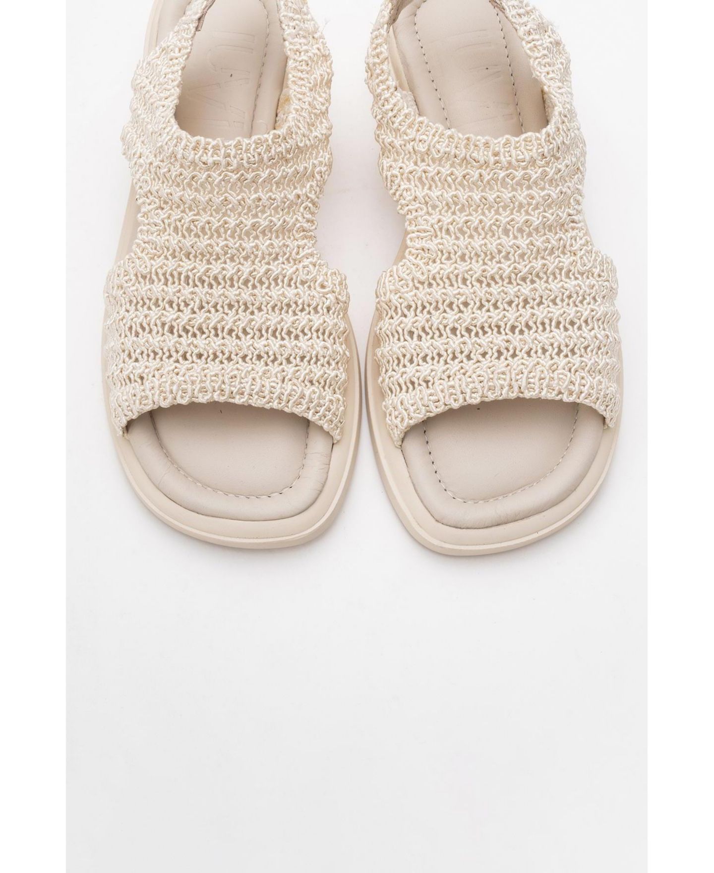 Женские сандалии Forever & Always Shoes Weave Leather Woven (Women), цвет: Бежевый кожаный — фото 3