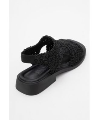 Weave Leather Woven Sandal (Women)