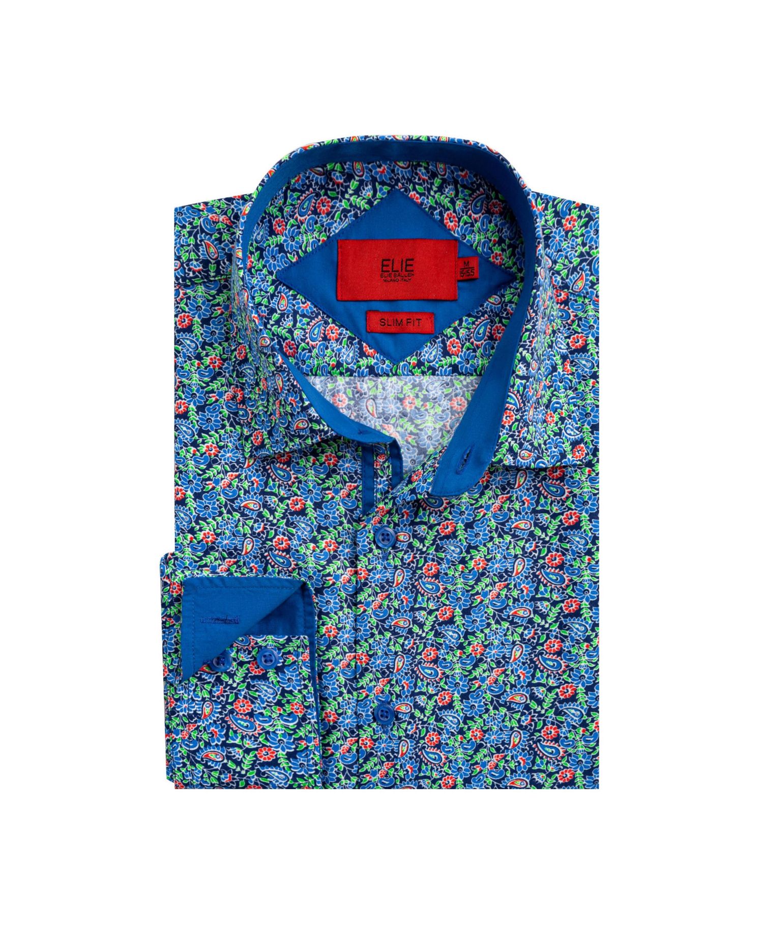 Big Boys Slim Fit Paisley Print Shirt