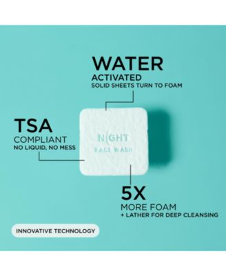 Makeup Remover & Face Wash Sheets, Instantly Dissolves, 25 - 50 Washes